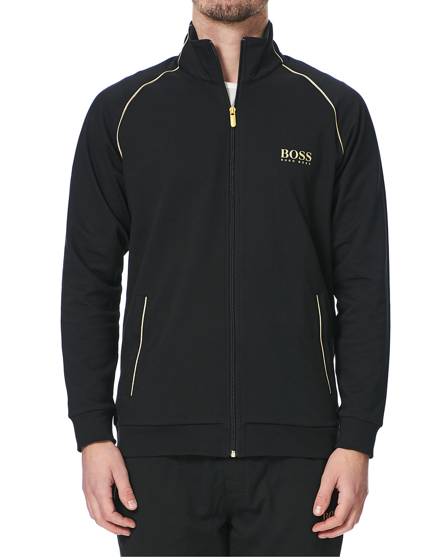 Men | Sweaters & Knitwear | BOSS BLACK | BOSS Tracksuit Full Zip Jacket Black