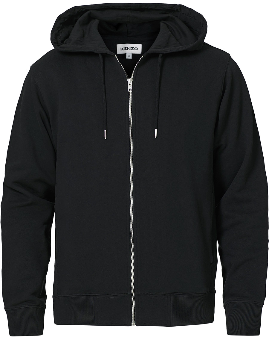 Men | Sweaters & Knitwear | KENZO | Tiger Full Zip Hoodie Black