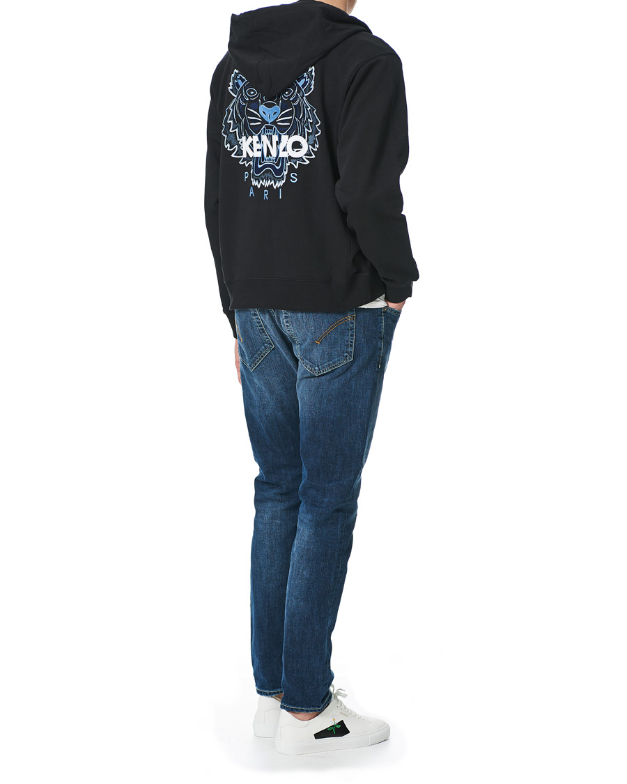 Men | Sweaters & Knitwear | KENZO | Tiger Full Zip Hoodie Black