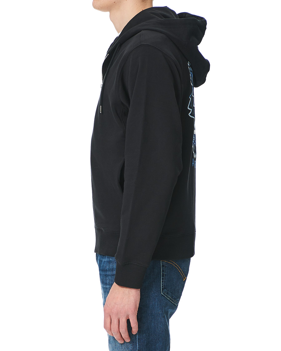 Men | Sweaters & Knitwear | KENZO | Tiger Full Zip Hoodie Black