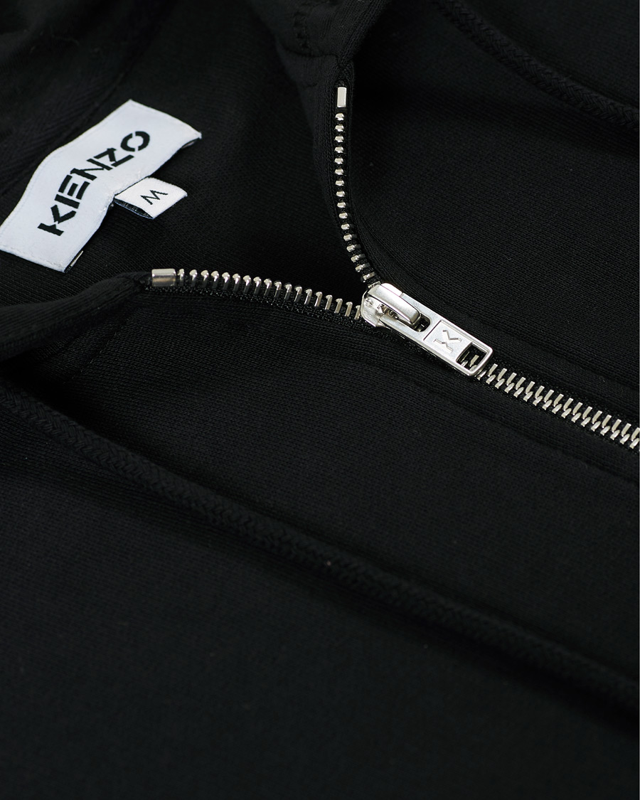 Men | Sweaters & Knitwear | KENZO | Tiger Full Zip Hoodie Black