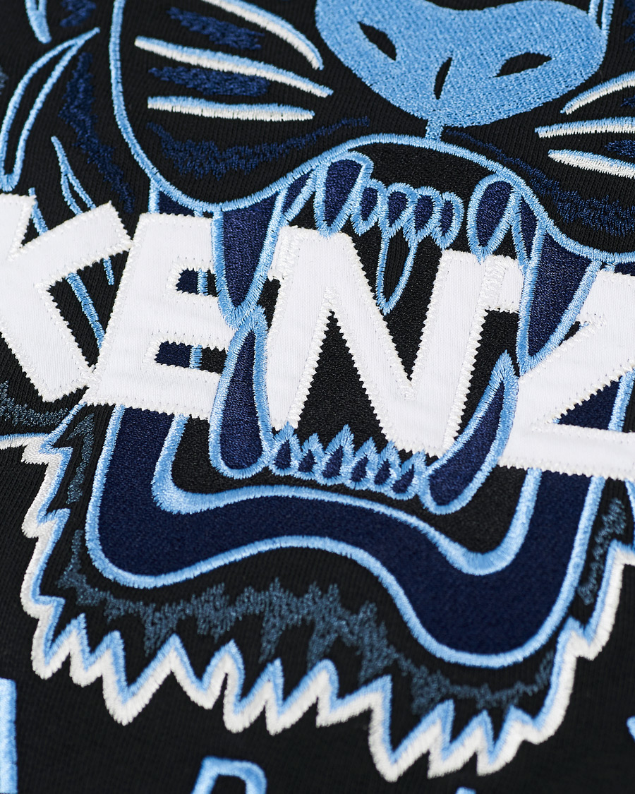 Men | Sweaters & Knitwear | KENZO | Tiger Full Zip Hoodie Black