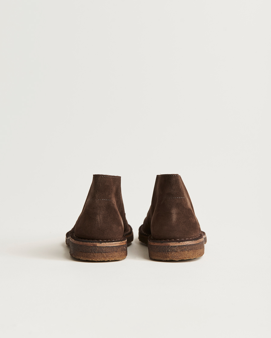 Men | Boots | Drake's | Clifford Suede Desert Boots Dark Brown