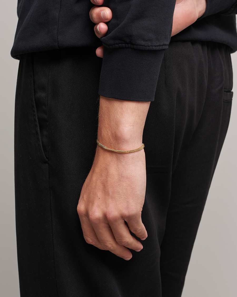 Men | Jewellery | Tom Wood | Curb Bracelet M Gold