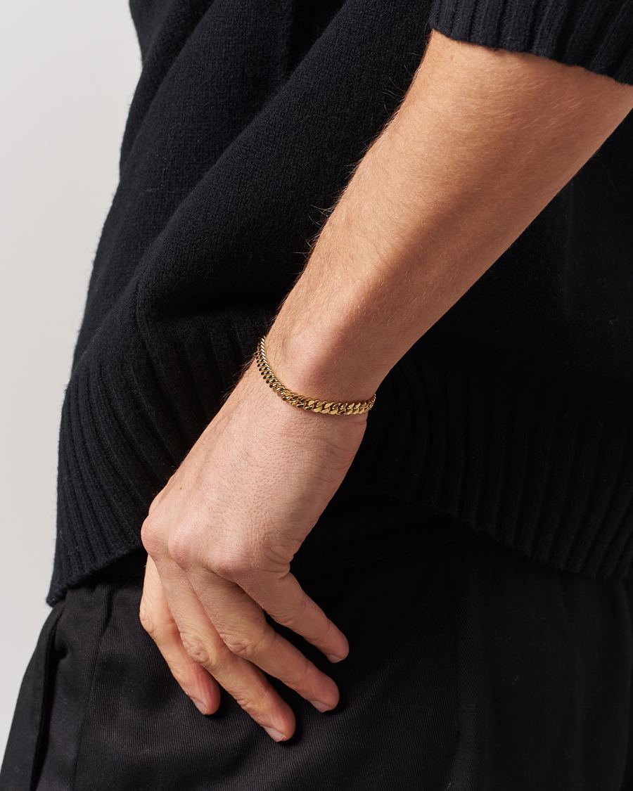 Men | Jewellery | Tom Wood | Curb Bracelet L Gold