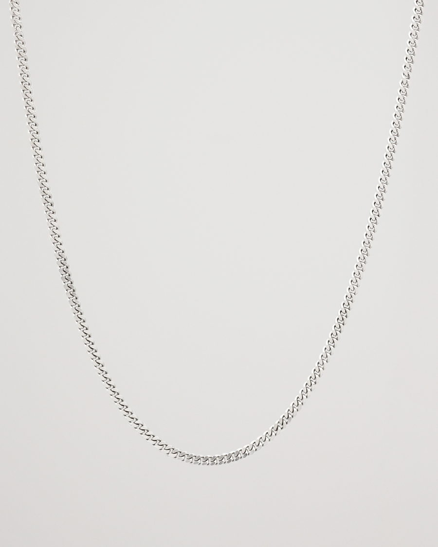 Men | Jewellery | Tom Wood | Curb Chain M Necklace Silver