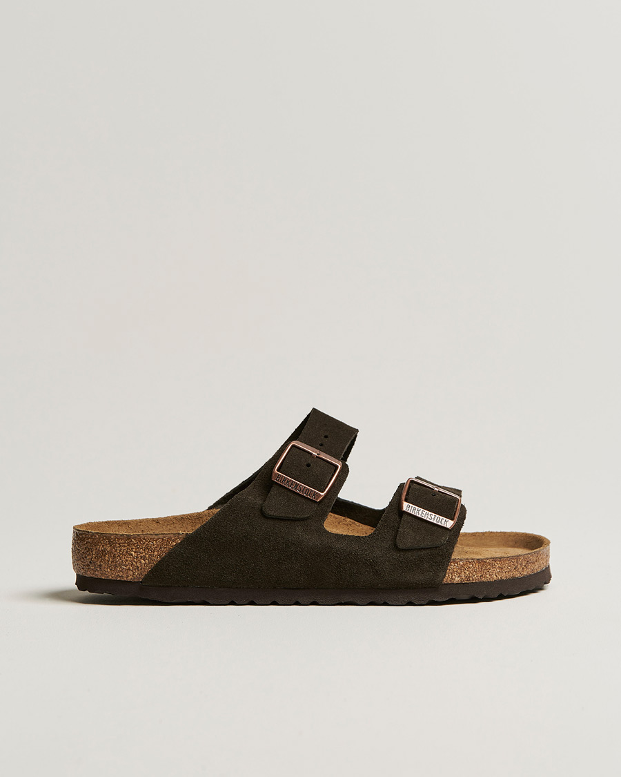 Men | Sandals & Slides | BIRKENSTOCK | Arizona Soft Footbed Mocha Suede