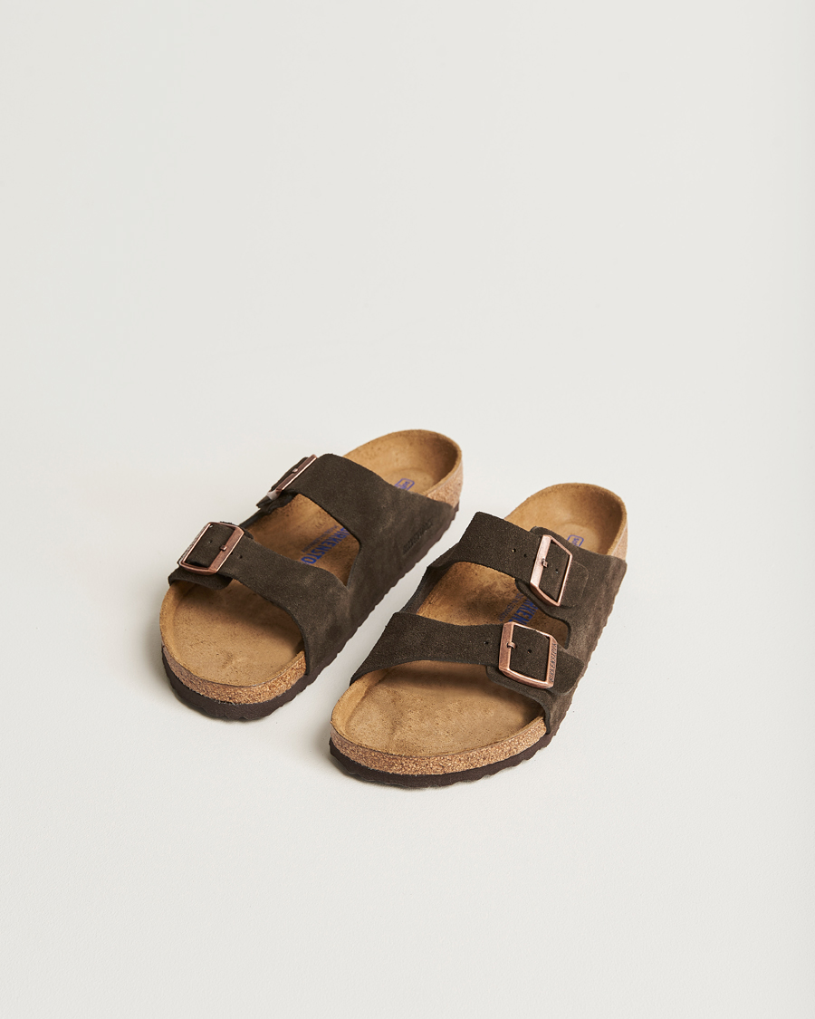 Men | Sandals & Slides | BIRKENSTOCK | Arizona Soft Footbed Mocha Suede