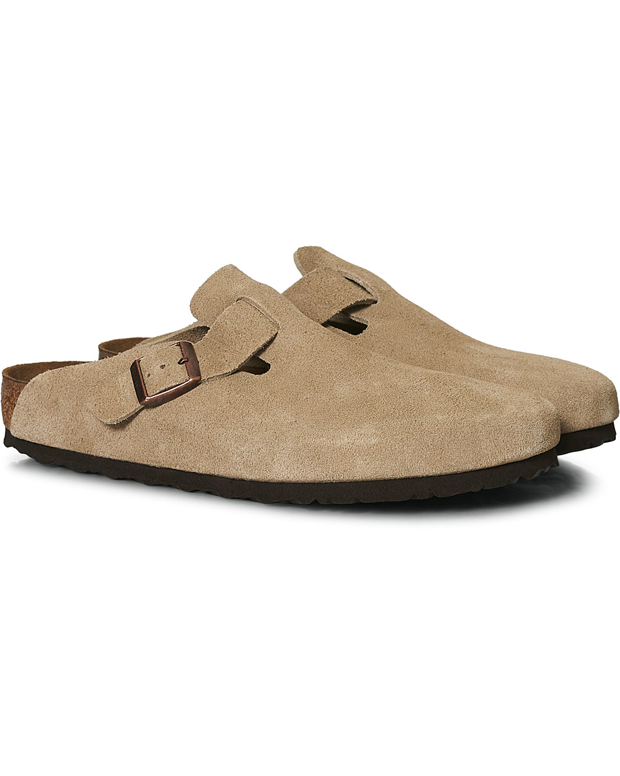 Men | BIRKENSTOCK Boston Soft Footbed Taupe Suede 46 | BIRKENSTOCK | Boston Soft Footbed Taupe Suede 46