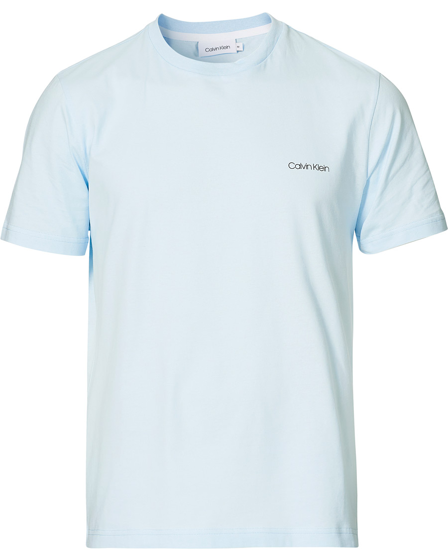 Men | T-Shirts | Calvin Klein | Chest Logo Crew Neck Tee Kingly Blue