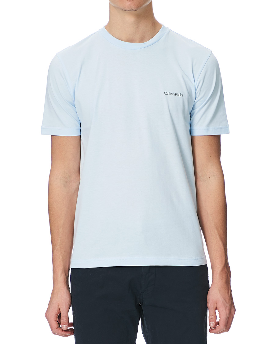 Men | T-Shirts | Calvin Klein | Chest Logo Crew Neck Tee Kingly Blue