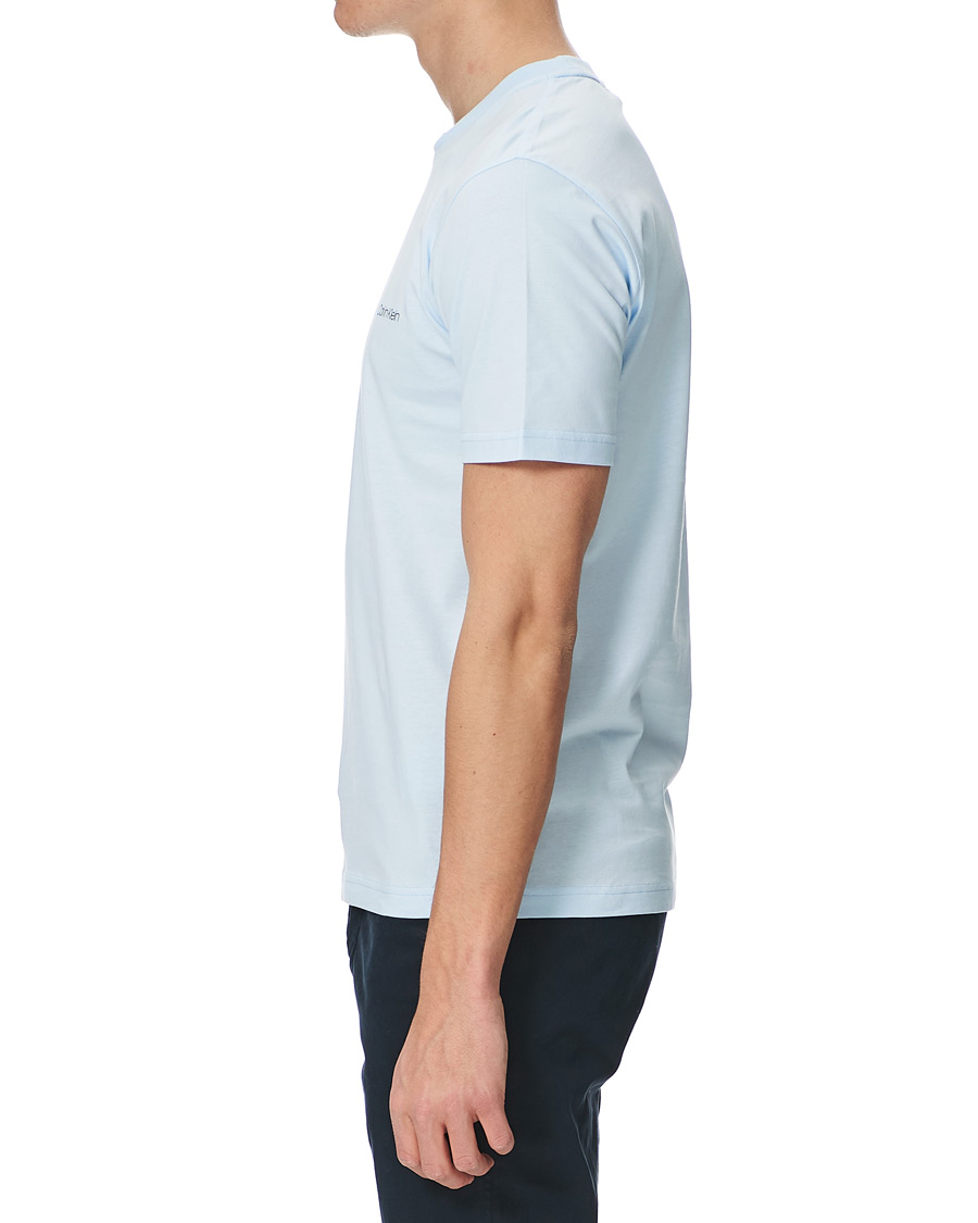 Men | T-Shirts | Calvin Klein | Chest Logo Crew Neck Tee Kingly Blue