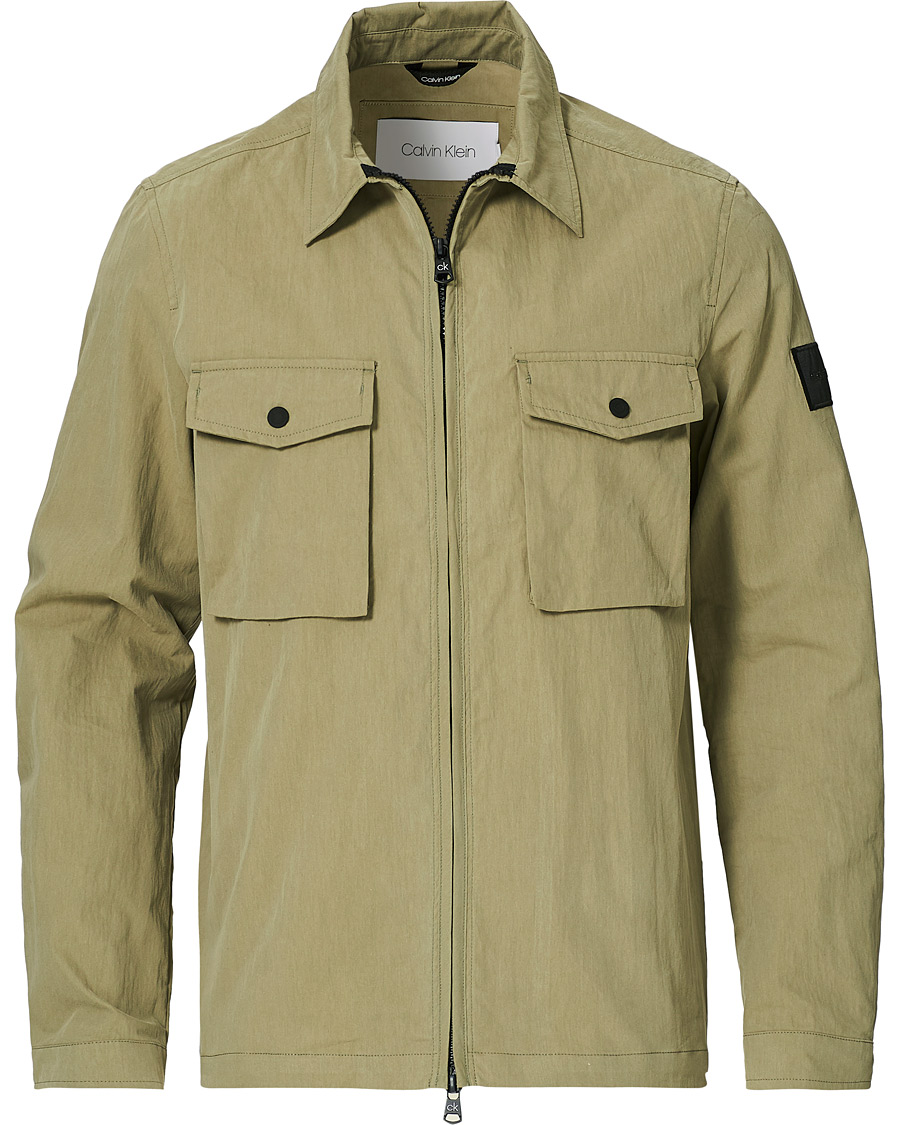 Men | Calvin Klein Light Shirt Jacket Delta Green | Calvin Klein | Light Shirt Jacket Delta Green