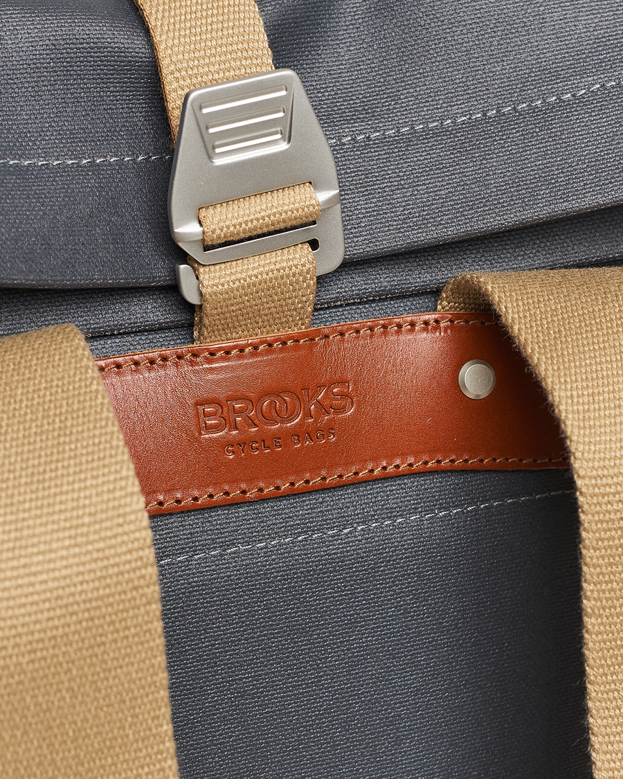 Men | Bags | Brooks England | Pickwick Cotton Canvas 26L Backpack Grey Honey