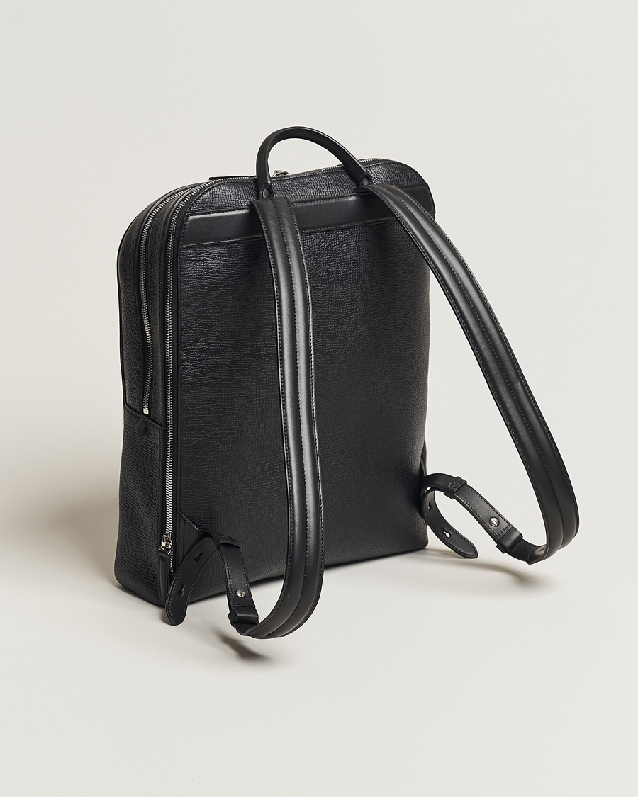 Men | Bags | Smythson | Ludlow Zip Around Backpack Black