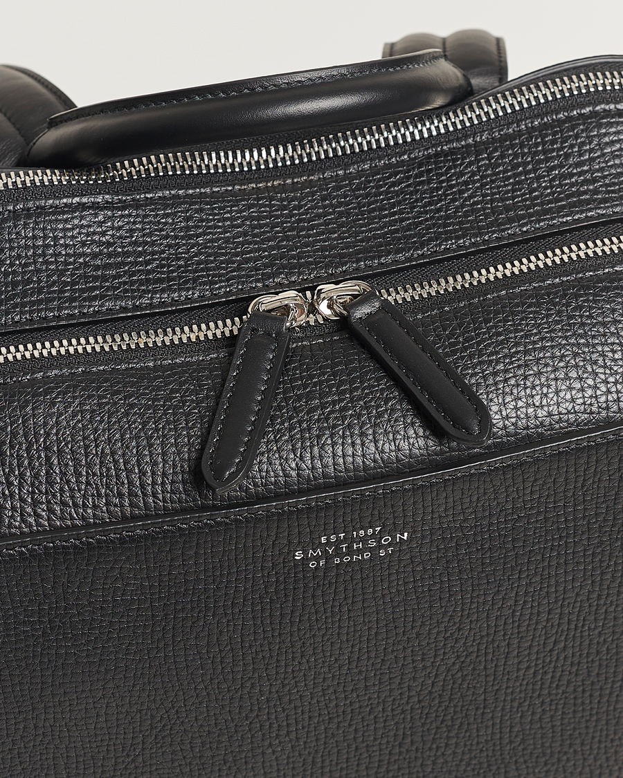 Men | Bags | Smythson | Ludlow Zip Around Backpack Black