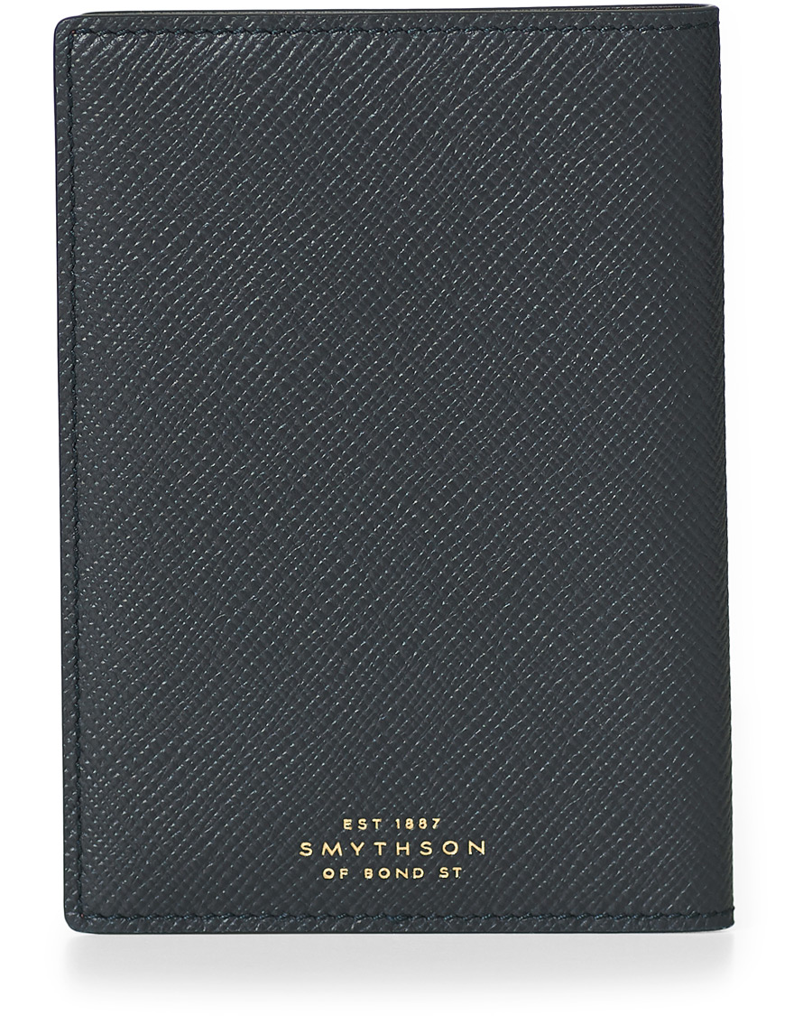 Men | Smythson Panama Passport Cover Navy | Smythson | Panama Passport Cover Navy