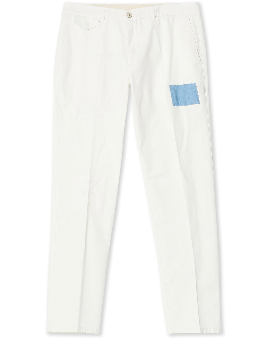 Men | Trousers | Altea | Patch Cotton Chinos White