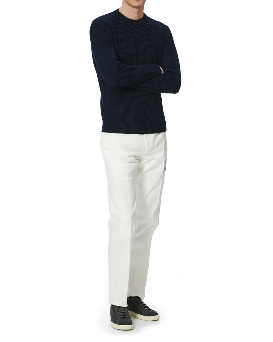 Men | Trousers | Altea | Patch Cotton Chinos White