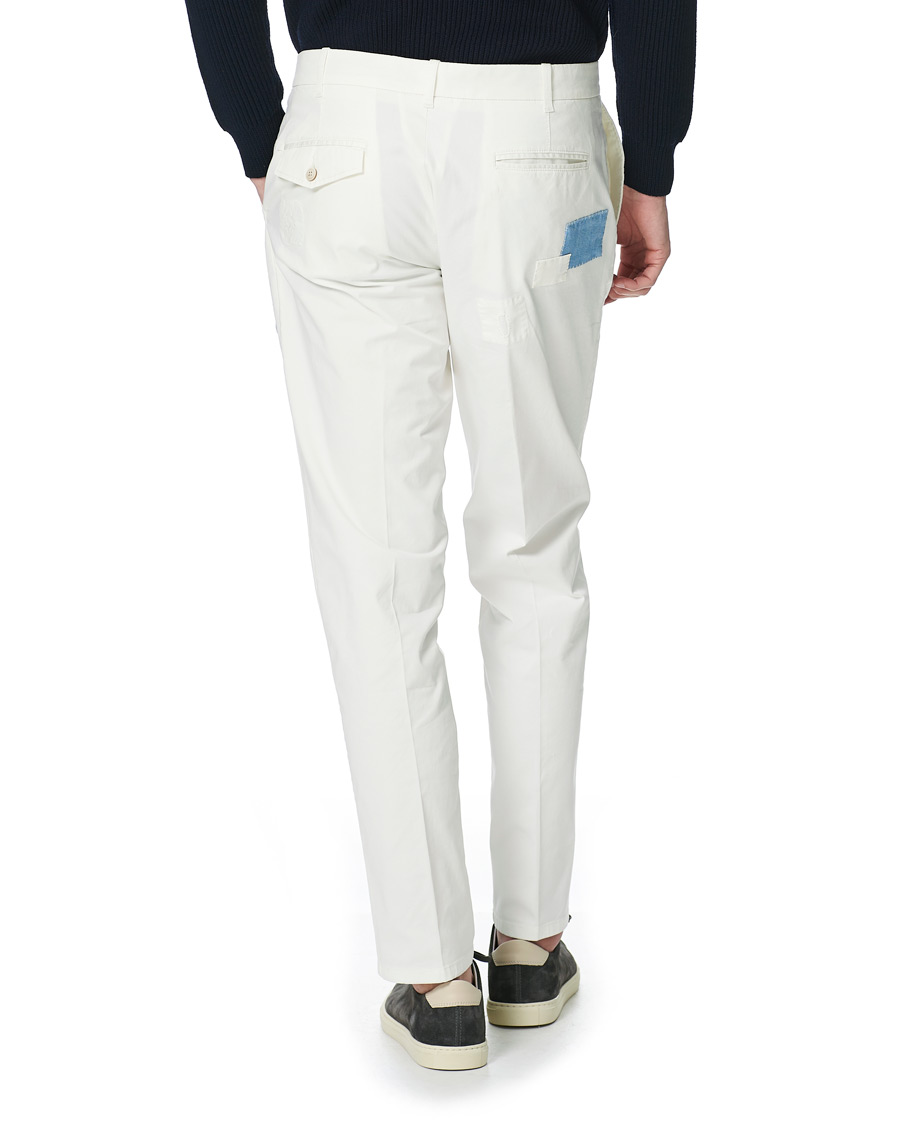 Men | Trousers | Altea | Patch Cotton Chinos White