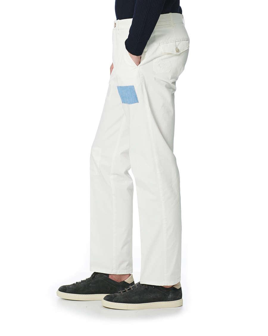 Men | Trousers | Altea | Patch Cotton Chinos White