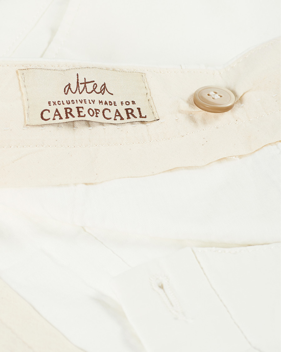 Men | Trousers | Altea | Patch Cotton Chinos White