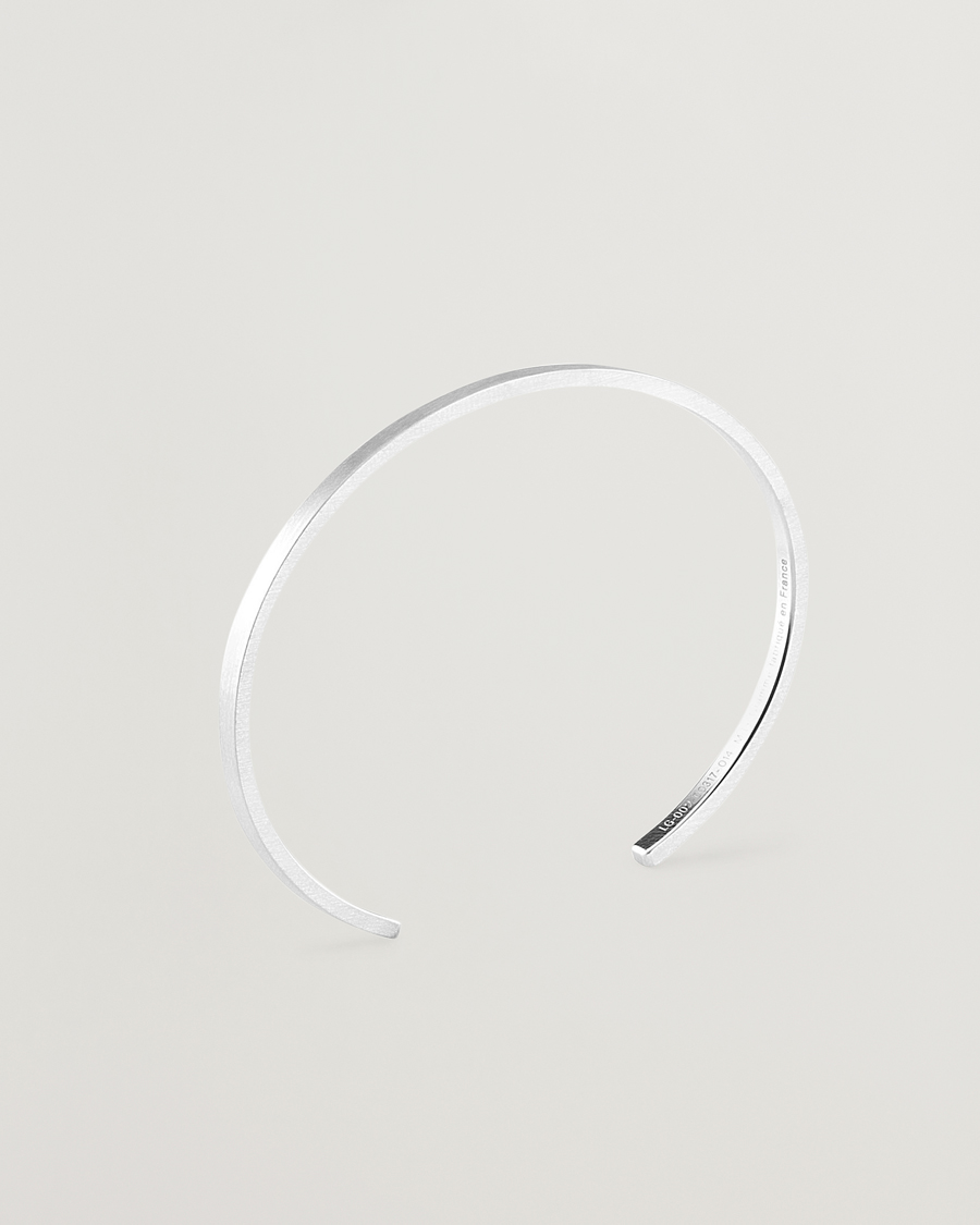 Men | Jewellery | LE GRAMME | Ribbon Bracelet Brushed Sterling Silver 7g
