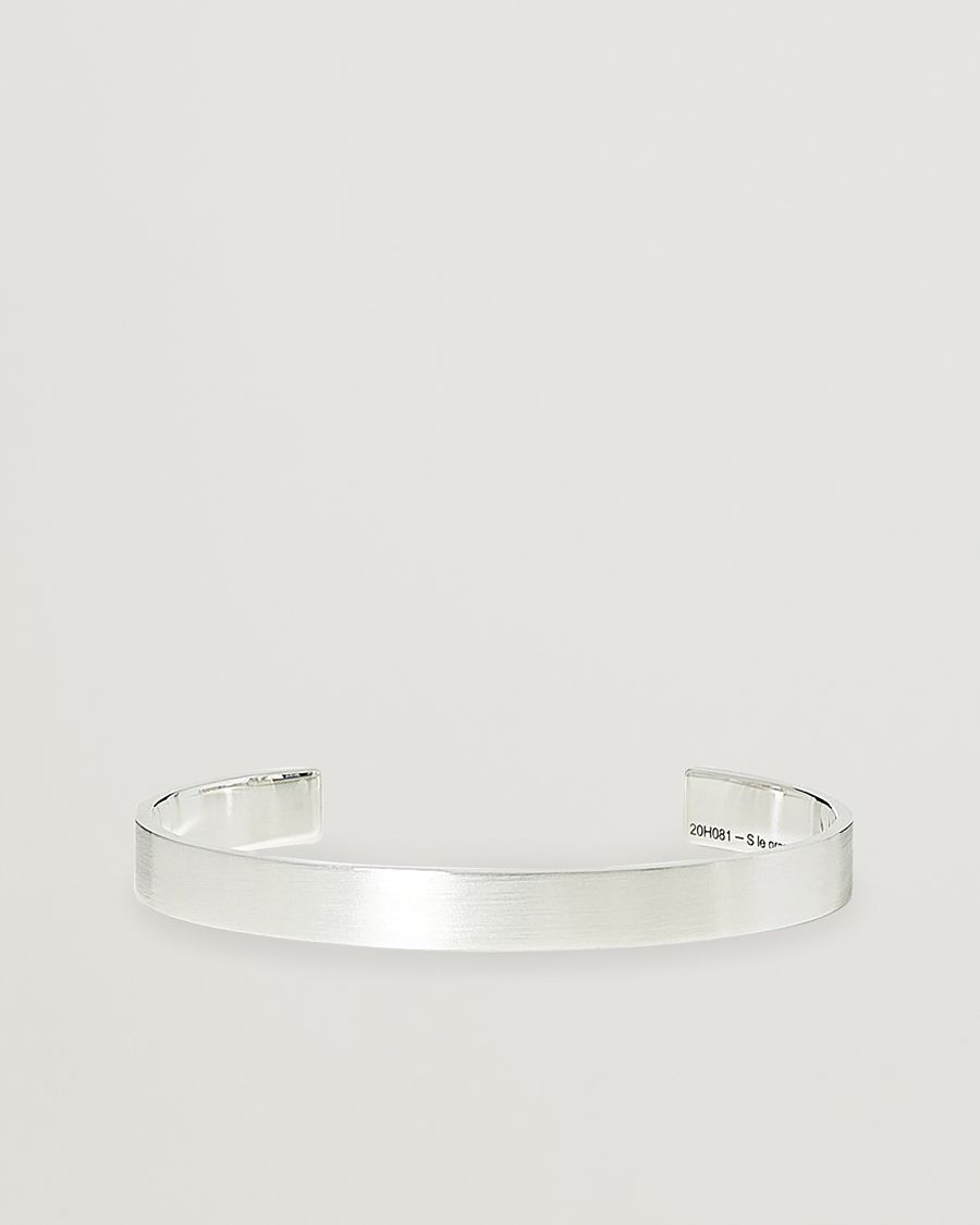 Men | Jewellery | LE GRAMME | Ribbon Bracelet Brushed Sterling Silver 21g