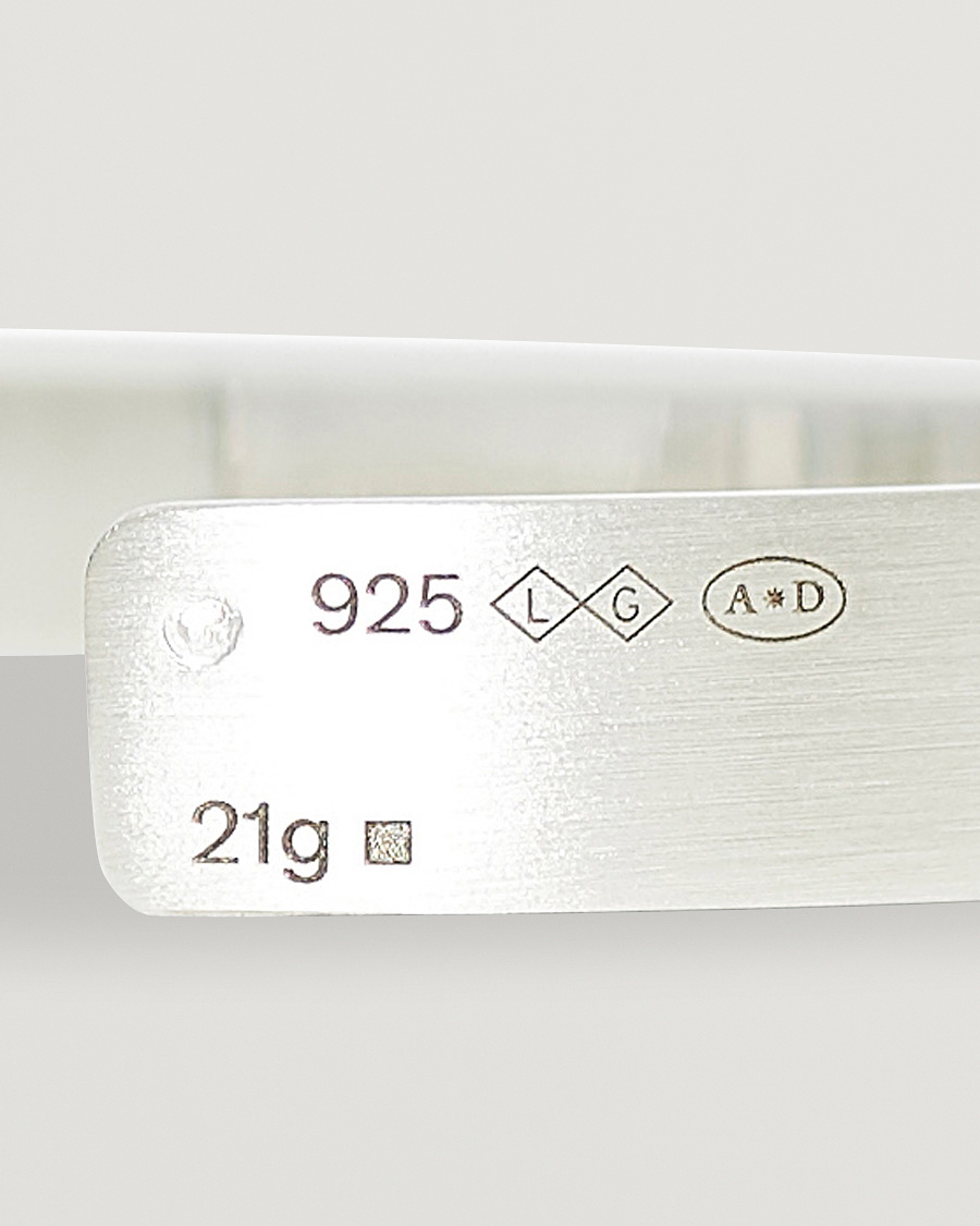 Men | Jewellery | LE GRAMME | Ribbon Bracelet Brushed Sterling Silver 21g