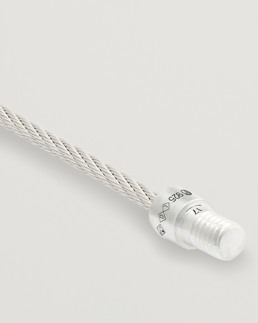 Men | Jewellery | LE GRAMME | Cable Bracelet Brushed Sterling Silver 9g