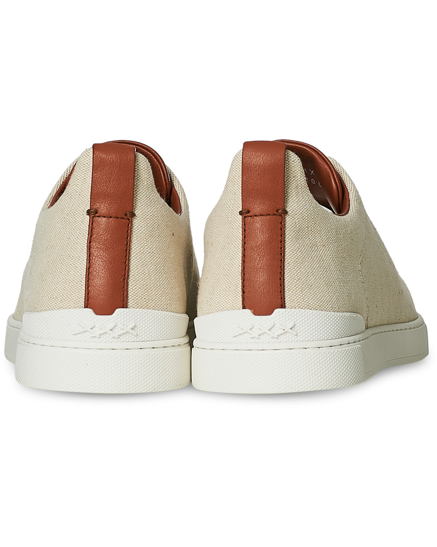Men | Ermenegildo Zegna Triple Stitch Elasticated Sneakers White | Ermenegildo Zegna | Triple Stitch Elasticated Sneakers White