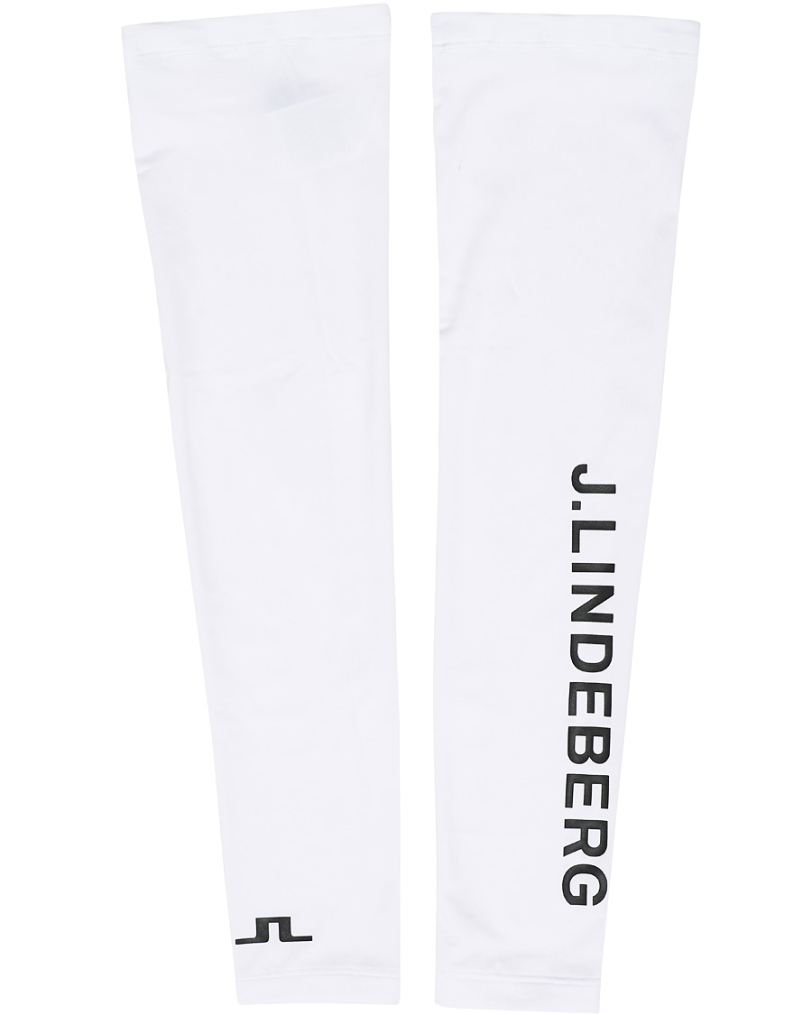Men | Polo Shirts | J.Lindeberg | Enzo Golf Sleeves White