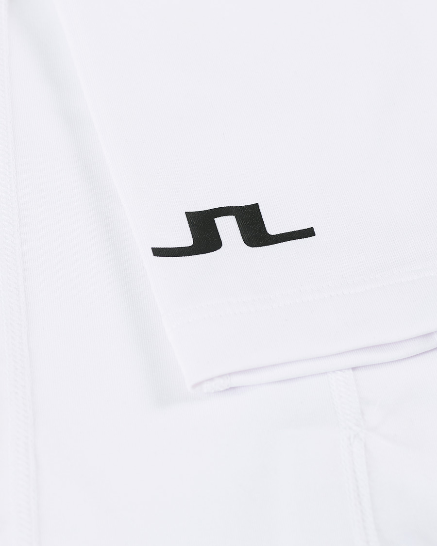 Men | Polo Shirts | J.Lindeberg | Enzo Golf Sleeves White