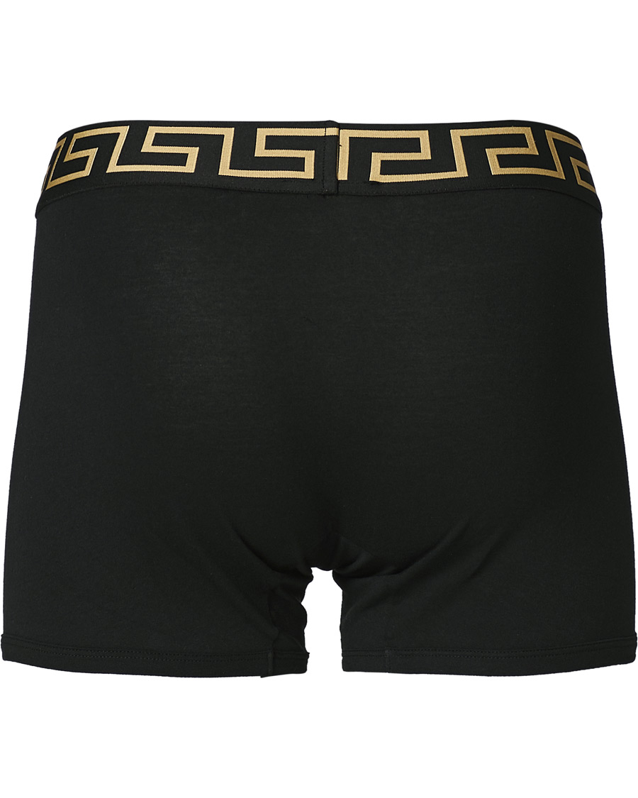 Men | Underwear & Socks | Versace | Greca Boxer Briefs Black