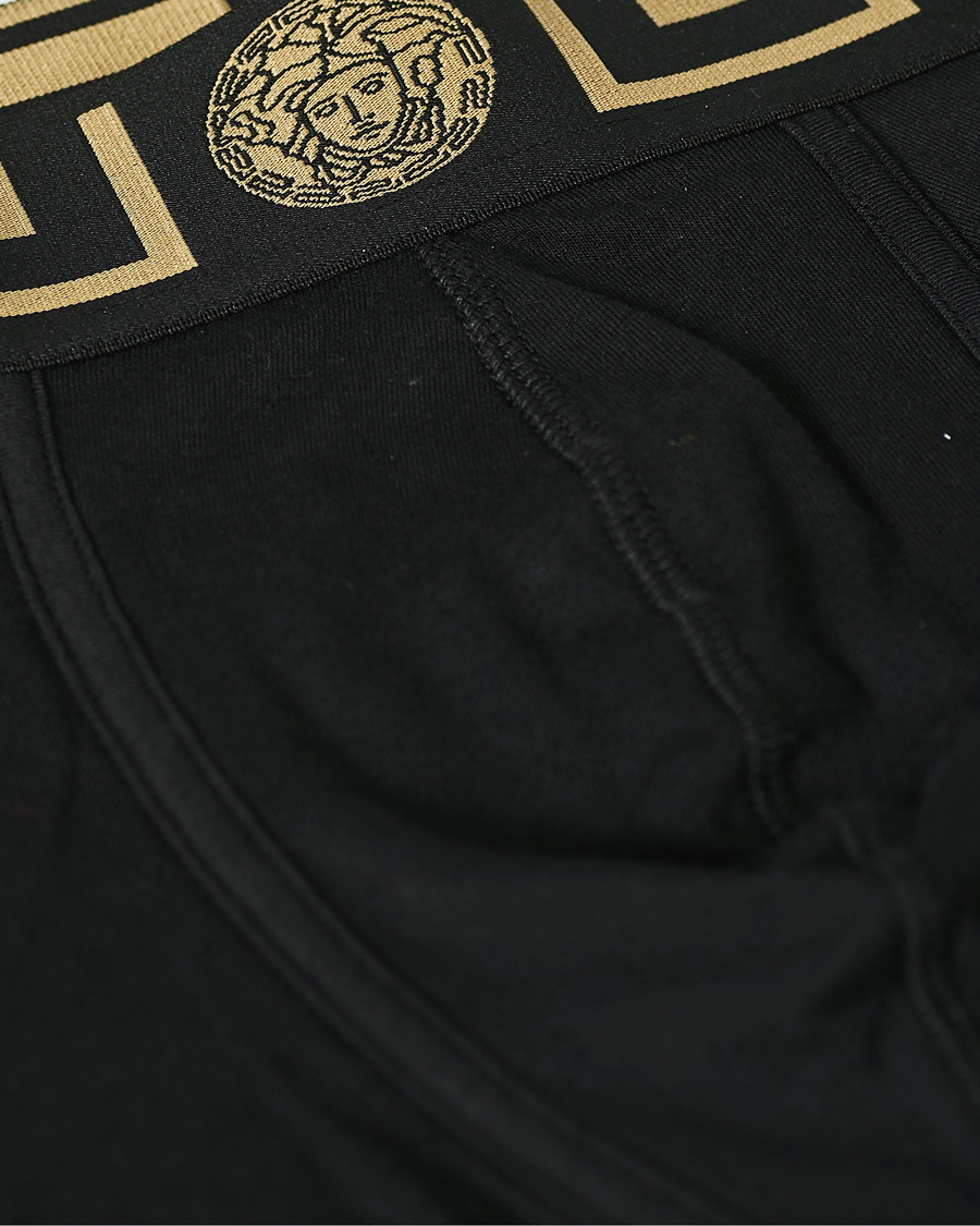 Men | Underwear & Socks | Versace | Greca Boxer Briefs Black