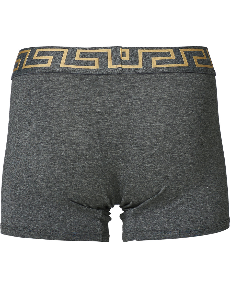 Men | Underwear & Socks | Versace | Greca Boxer Briefs Grey Melange