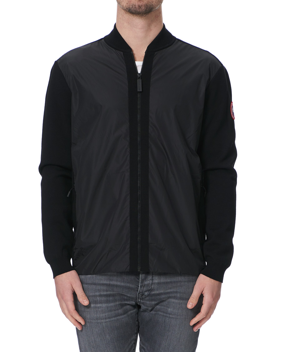 Men | Sweaters & Knitwear | Canada Goose | Windbridge Full Zip Sweater Black