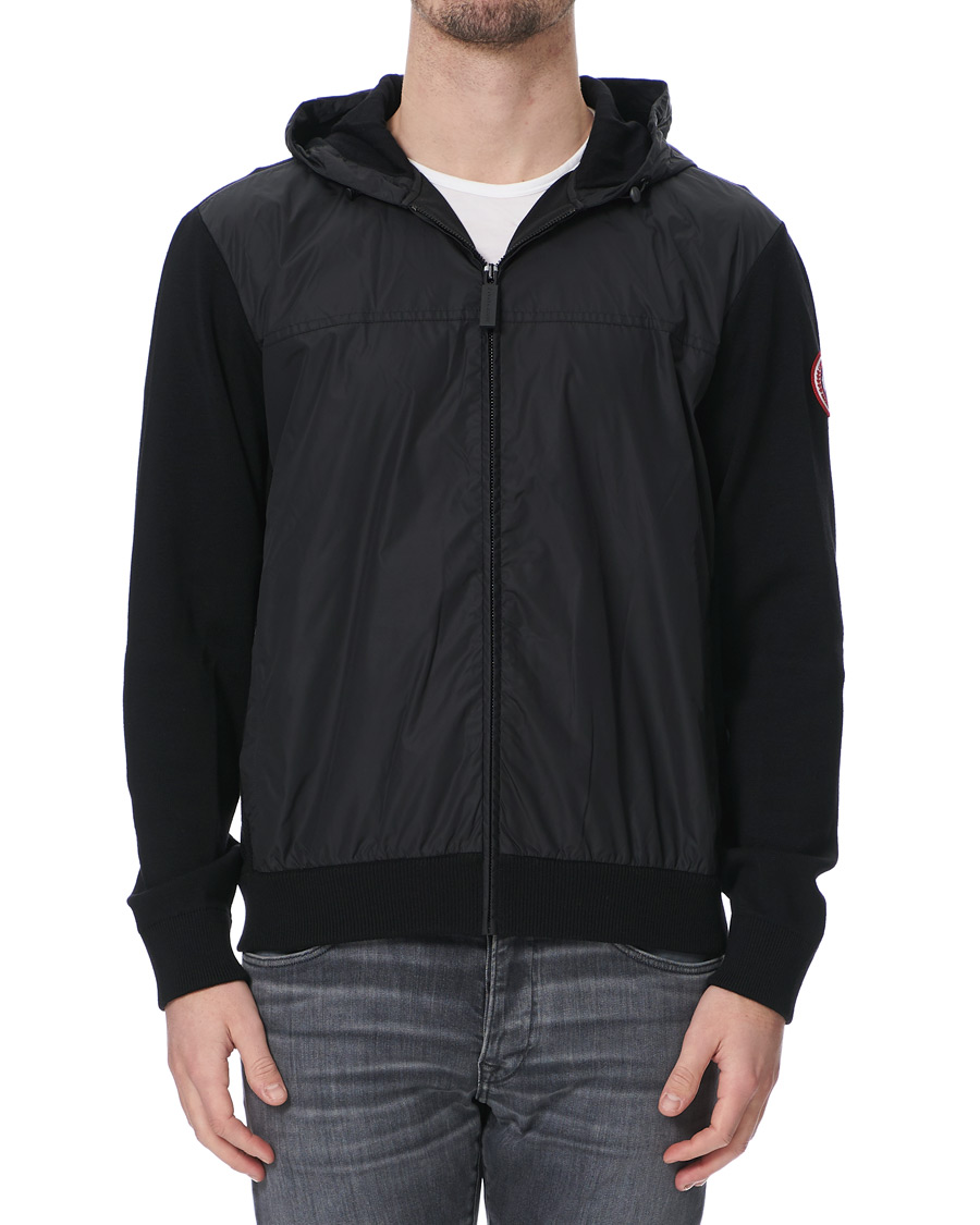 Men | Sweaters & Knitwear | Canada Goose | Windbridge Full Zip Hoodie Black