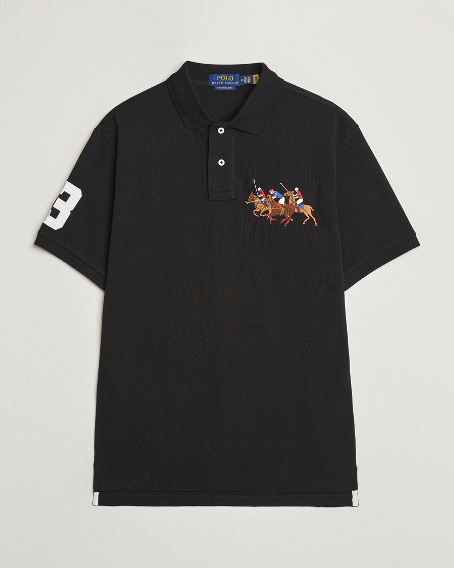 Men | Polo Shirts | Polo Ralph Lauren | Custom Slim Fit Match Club Polo Black