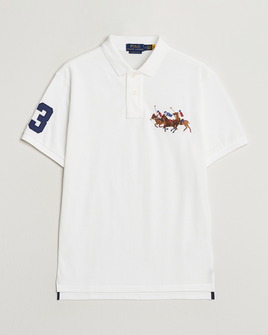 Men | Polo Shirts | Polo Ralph Lauren | Custom Slim Fit Match Club Polo White