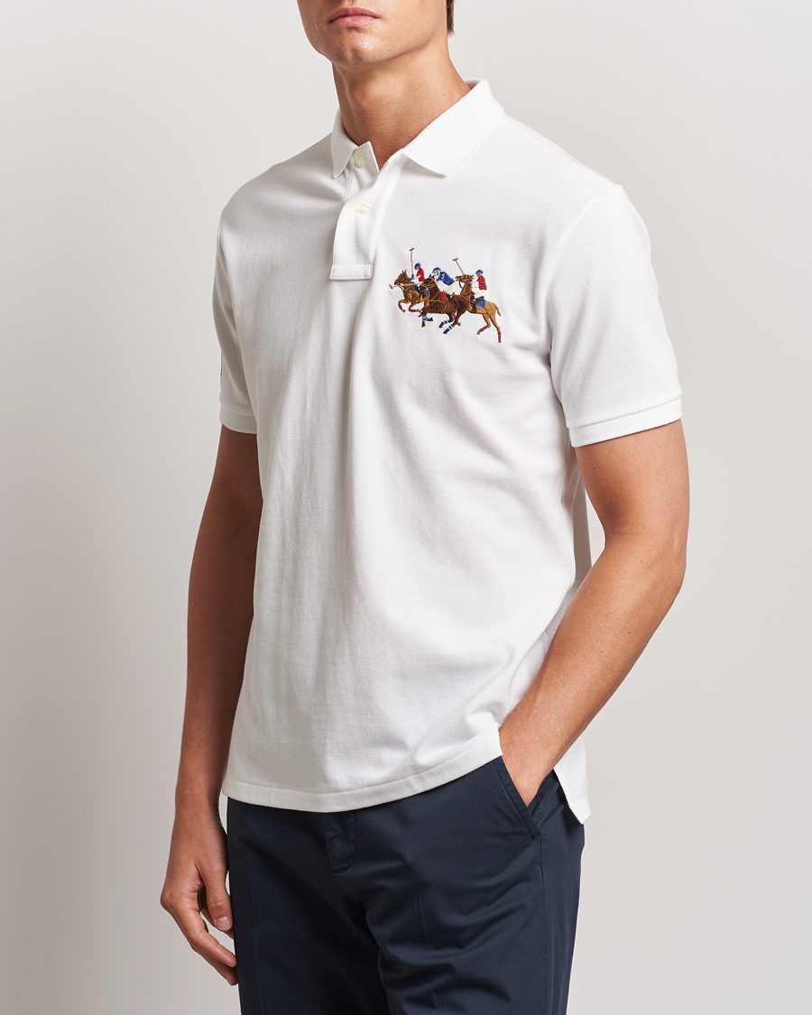 Men | Polo Shirts | Polo Ralph Lauren | Custom Slim Fit Match Club Polo White