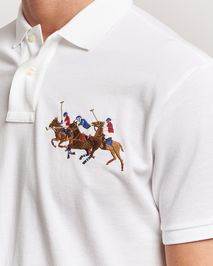 Men | Polo Shirts | Polo Ralph Lauren | Custom Slim Fit Match Club Polo White