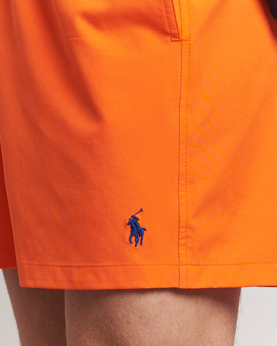 Men | Swimwear | Polo Ralph Lauren | Recycled Traveler Boxer Swimshorts Sailing Orange