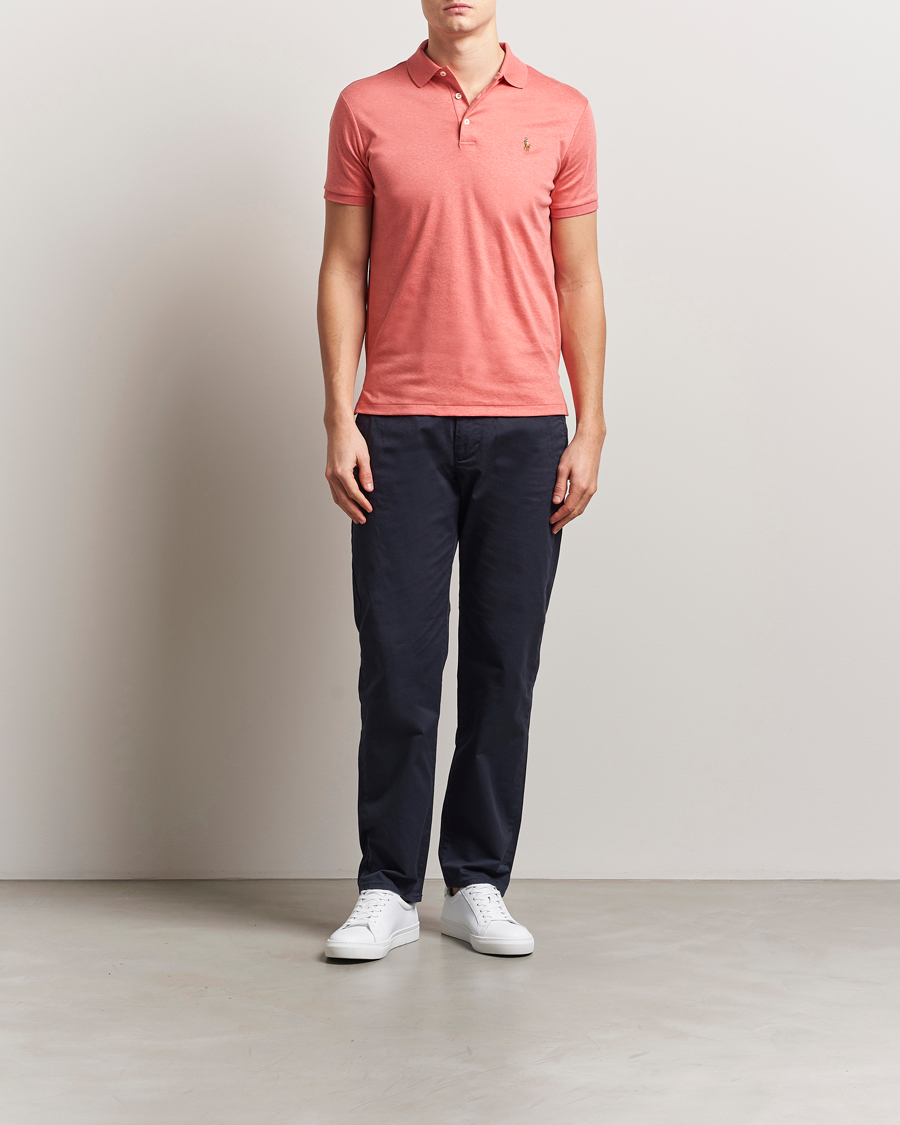 Men | Polo Shirts | Polo Ralph Lauren | Luxury Pima Cotton Polo Highland Rose Heather