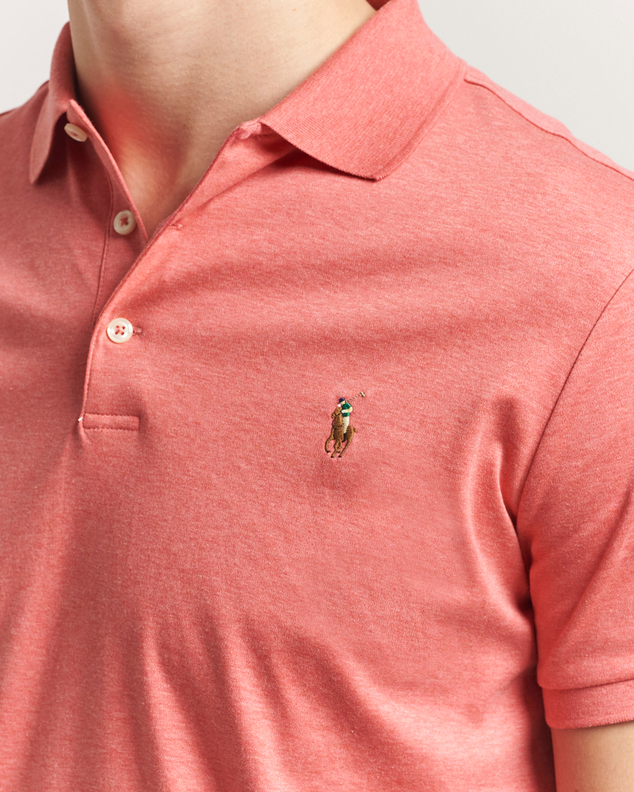 Men | Polo Shirts | Polo Ralph Lauren | Luxury Pima Cotton Polo Highland Rose Heather