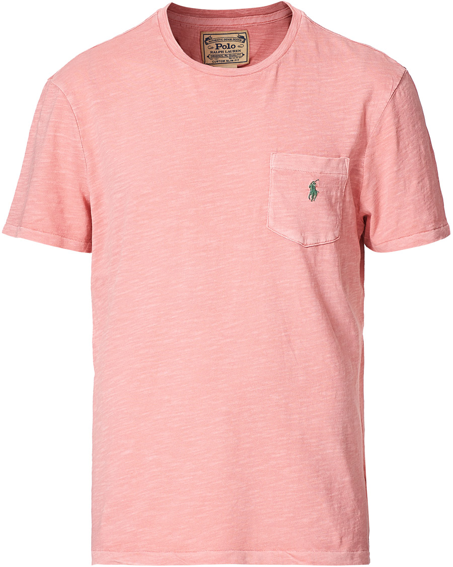Men | T-Shirts | Polo Ralph Lauren | Washed Crew Neck Pocket Tee Desert Rose