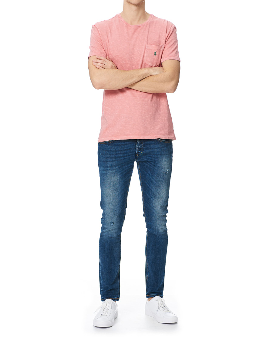 Men | T-Shirts | Polo Ralph Lauren | Washed Crew Neck Pocket Tee Desert Rose