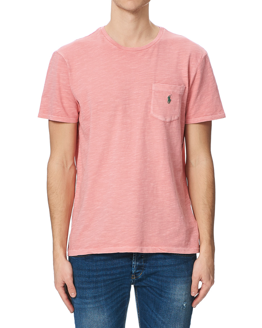Men | T-Shirts | Polo Ralph Lauren | Washed Crew Neck Pocket Tee Desert Rose