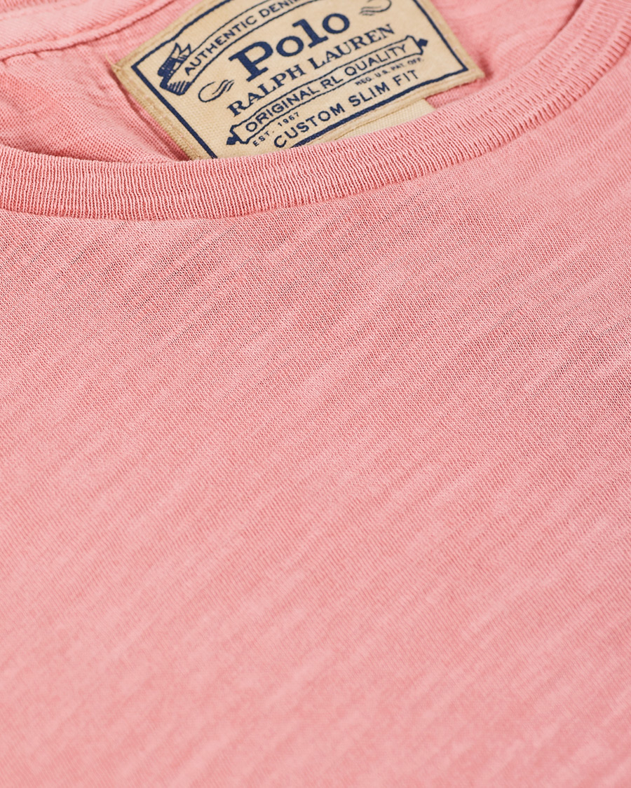 Men | T-Shirts | Polo Ralph Lauren | Washed Crew Neck Pocket Tee Desert Rose