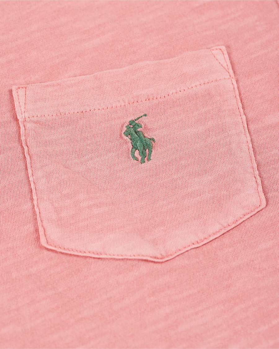 Men | T-Shirts | Polo Ralph Lauren | Washed Crew Neck Pocket Tee Desert Rose